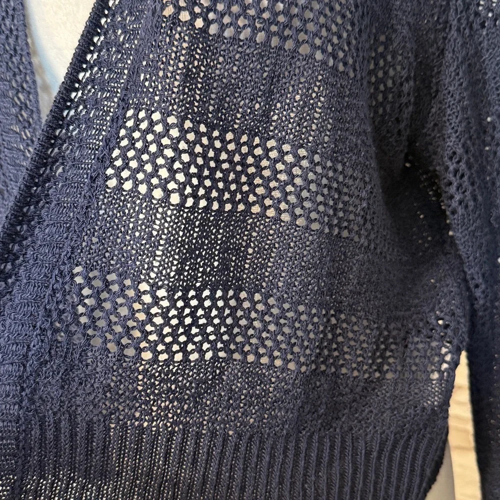 Charter Club Petite Open-Front Pointelle Cardigan